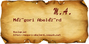 Mágori Abelárd névjegykártya